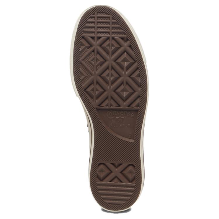Converse Baskets Chuck Taylor All Star Lift Plateforme Cuir Weatherized Miso Glaze Truffle Egret A11158C pour Femme