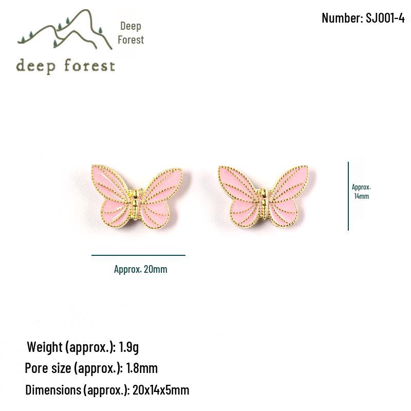 Chinese DIY Gradient Butterfly Bracelet and Hairpin Components