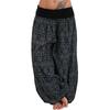 Women's Personality Loose Printed Pants Comfortable Casual Women's Wide Leg Haren Pants Pant