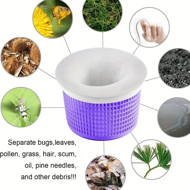 Filter Storage Pool Skimmer Socks Nylon Swimming Pool Filter Socks For Baskets Skimmers White Pool Supply