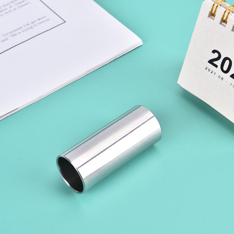 

Высокий гитарный слайд-бар 60 мм Металлический/стеклянный слайд для пальца для гитары из нержавеющей стали серебряный