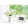 Seiko Disney Mickey Mouse and Minnie Mouse Character Alarm Clock Radio-Controlled Digital Desktop Clock White Pearl FD482W