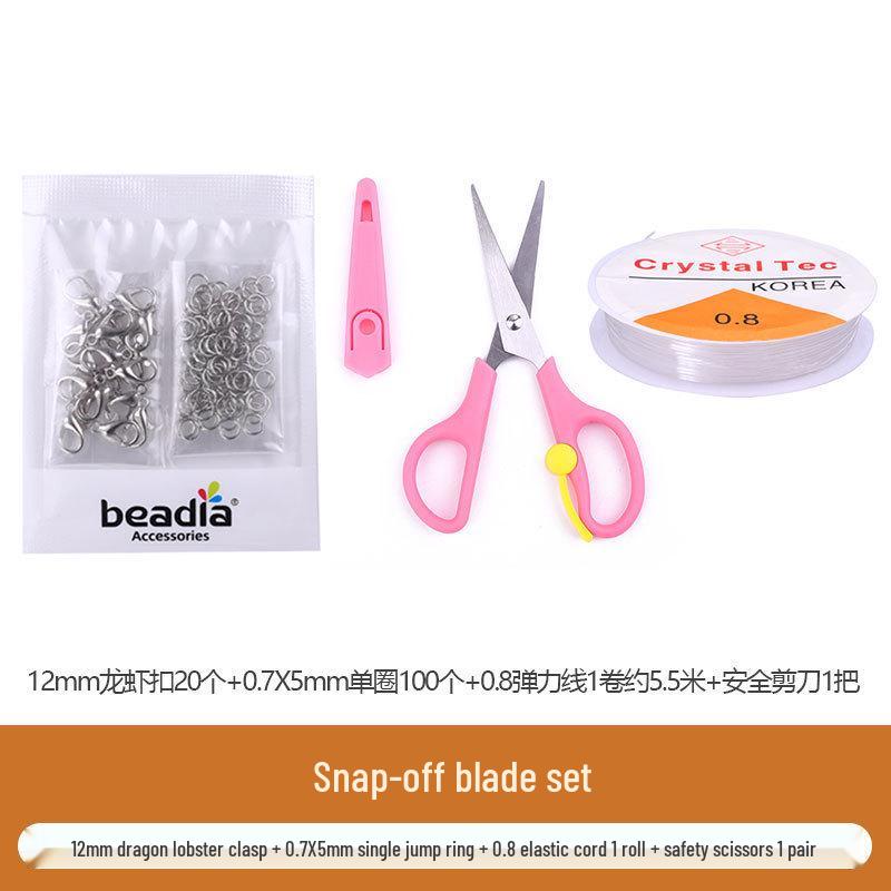 

Набор для изготовления ожерелья и браслета из стекляруса 24 цветов с застежкой-лобстером