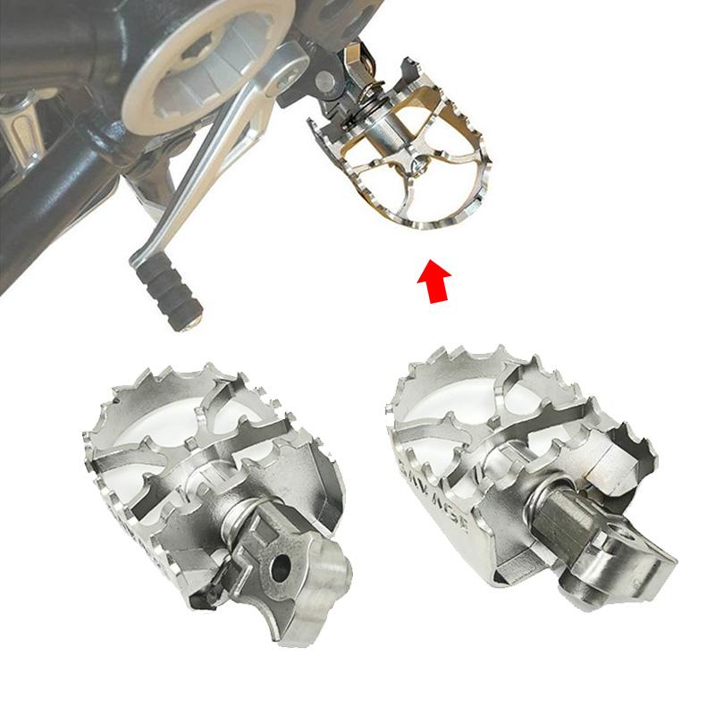 

For BMW R1200GS LC R1250GS Adventure R1250 R1200 GS R1150GS ADV Motorcycle Stainless Steel Foot Pegs FootRest Footpegs Foot