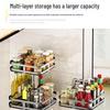 Rotating Square 3-Tier Kitchen Spice Organizer