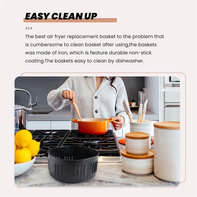 Good-Air Fryer Replacement Basket For Power XL DASH Gowise USA Cozyna 5.5Qt Air Fryer,Air Fryer Accessories
