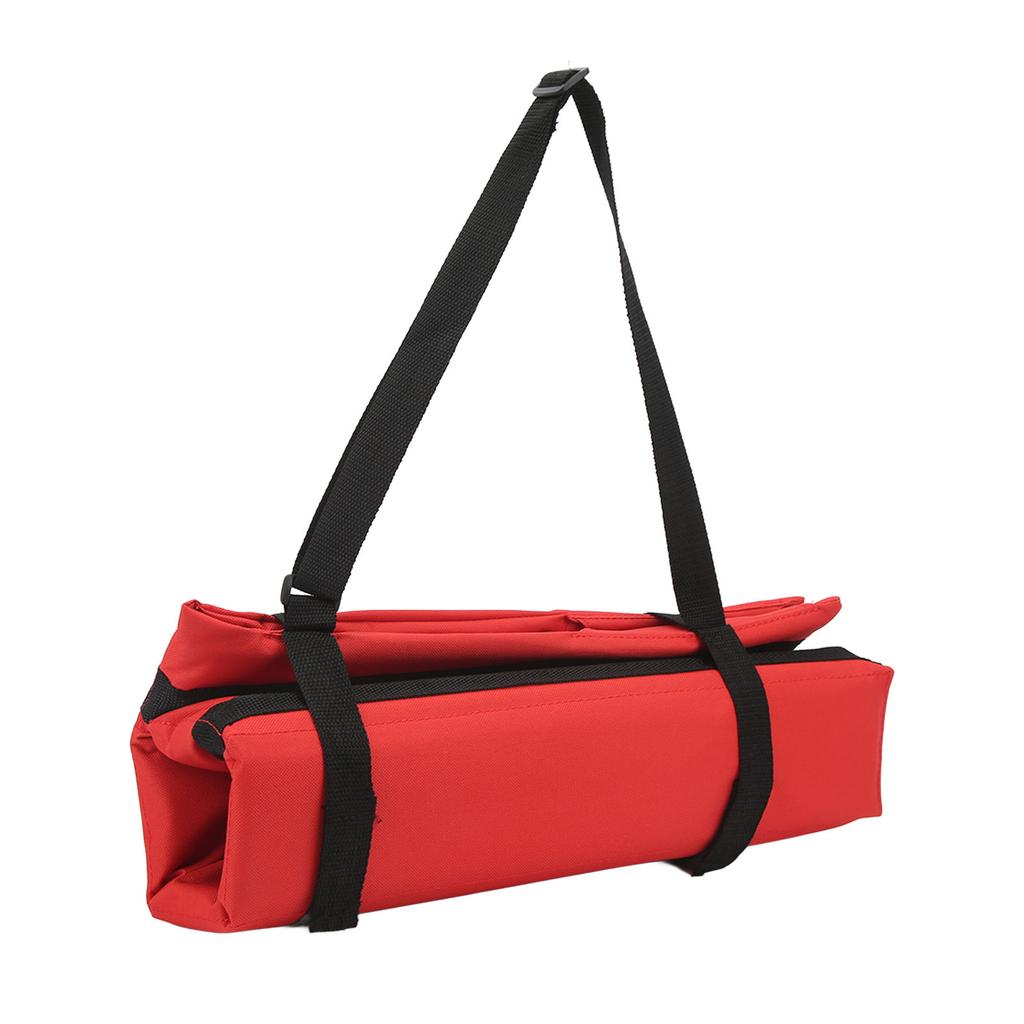 Folding Stadium Seat Lightweight Portable Oxford Cloth Stadium Bleacher Seat Cushion for Camping Picnic Red