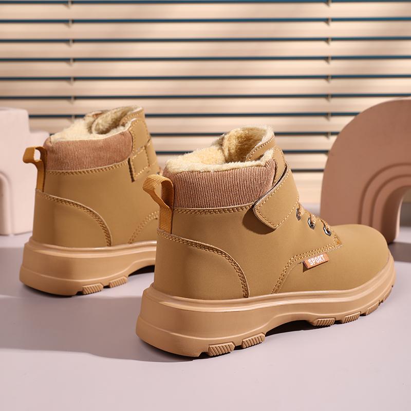 Kid's Winter Boots  Plus Velvet Plus Cotton Snow Boots Outdoor High Warm Girls Winter Boots  Kids Winter Boots
