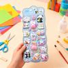 1PC Cartoon Stickers Mini  Cartoon 3D Animals Stickers Cute Scrapbooking DIY Journal Stationery Sticker Adhesive Decor Supplies