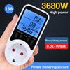 Professional Grade Power Monitoring Socket Electricity Current Detection Energy Cost Overloading Protective 3680W