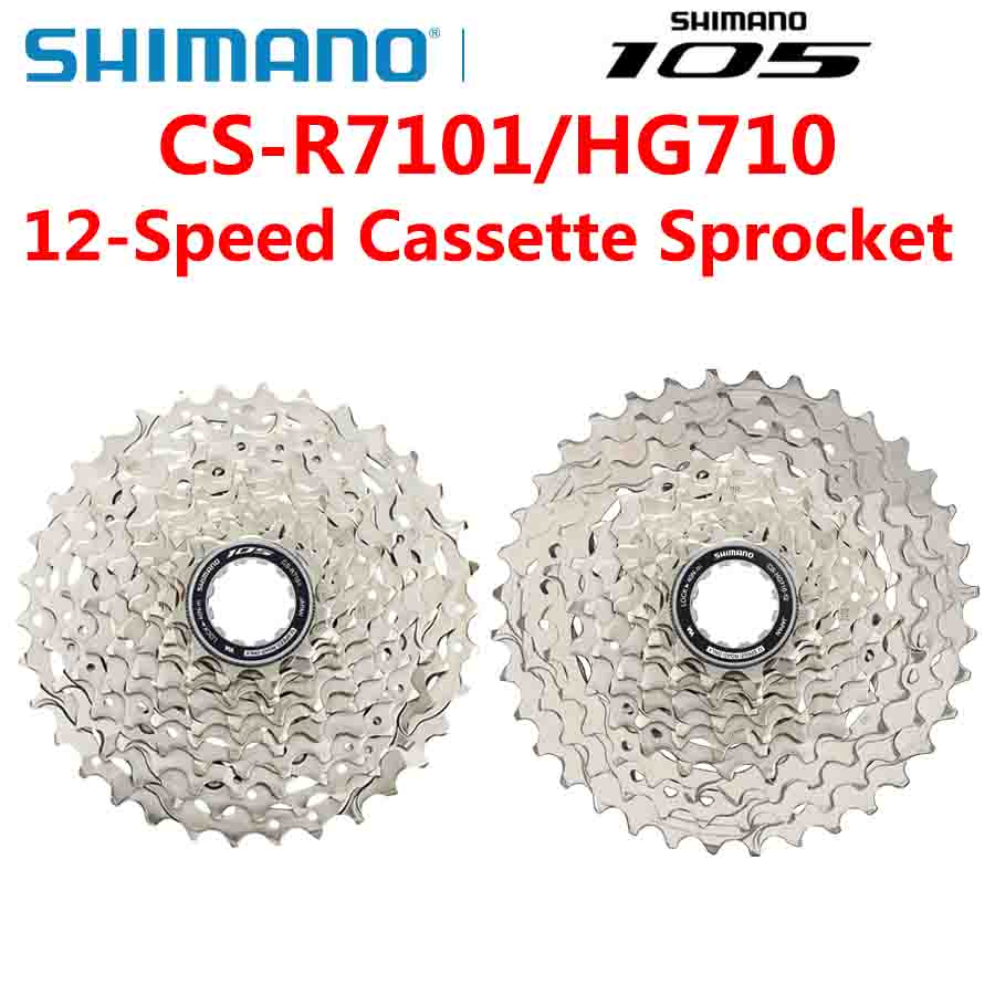 SHIMANO 105 R7101 HG710 12 Speed Road Cassette Sprocket 34T 36T 12V Freewheel Sprocket for Road Bike K7 Original Bicycle Part