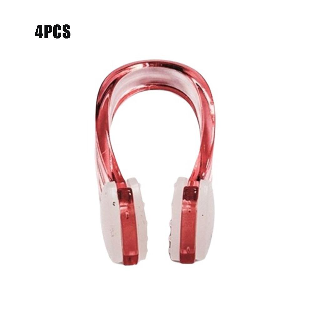 4PCS Soft Silicone Swimming Nose Clip Universal Fit Swimming Accessories  Swim Training