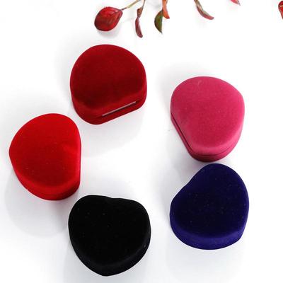 Velvet Heart Ring and Earring Gift Box