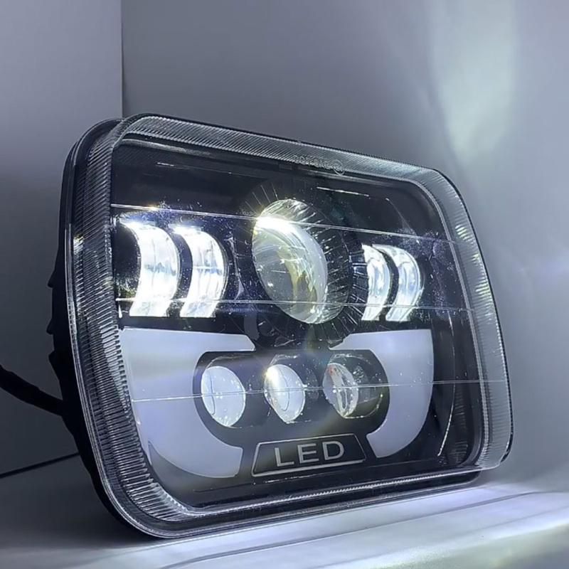 Car Led Headlights Aluminum Shell 7-inch Head Lamp Far Near Beam Off-road Modification Parts
