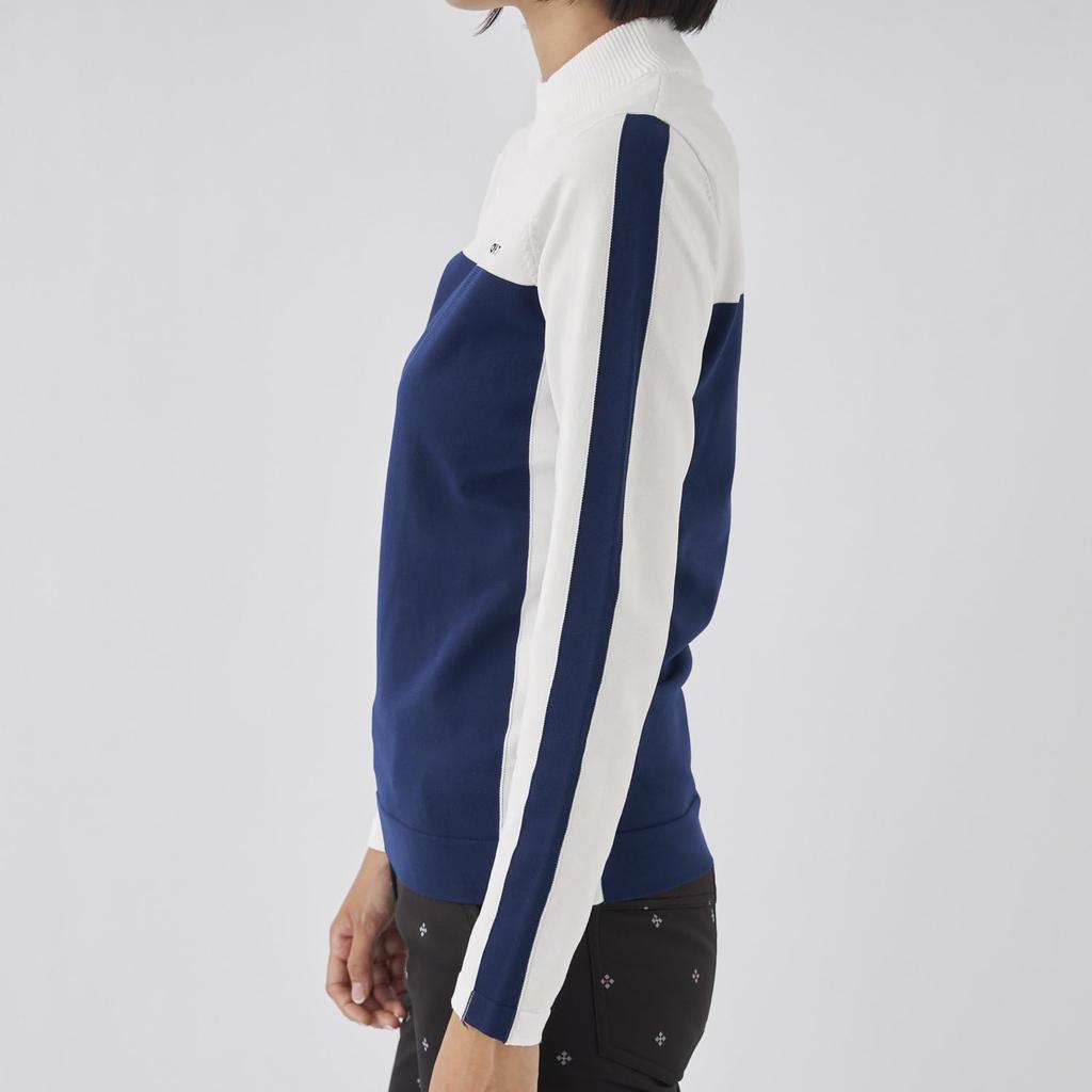 Marie Claire Women's Two-Color Mock Neck Knit 733731