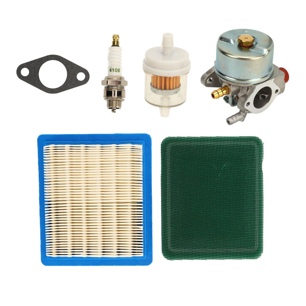 Carburetor Kit Spark Plug Air Filter Oil Filter 640004 for Tecumseh OHH55 OHH60 OHH65 Engine 5hp 5.5hp 6hp 6.5hp