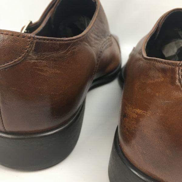 Perfect Suit Factory Feito no Japão Sapatos de Negócios Double Monk Strap Marrom Tamanho 25.5(USADO)