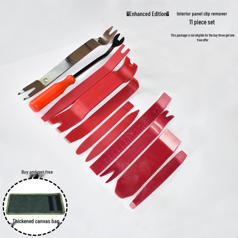 Nerezová sada páčidel a nástrojů pro demontáž čalounění interiéru automobilu