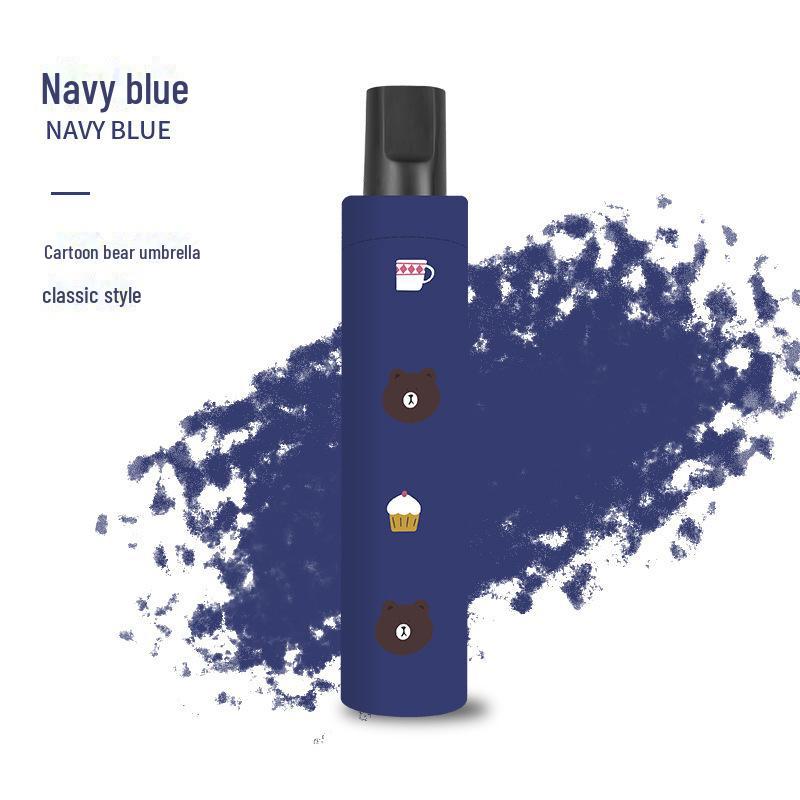 Parasol odwracalny z 6 żebrami z kreskówkowym misiem na słońce i deszcz