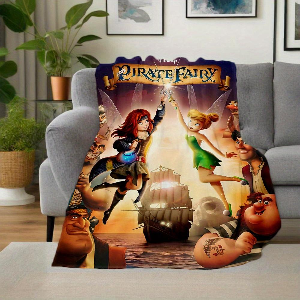 1pc, Tinker Bell and the Pirate Fairy Blanket Seasonal Universal Home Decorative Throw Blanket for Room, Living Room, Travel, Camping, Car Blankets