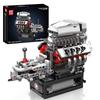 Mould King 10225 V8 Engine Building Blocks, 855 Pieces, Working Car Engine Model, STEM Educational DIY Engineering Kit, Gift for Kids and Adults,