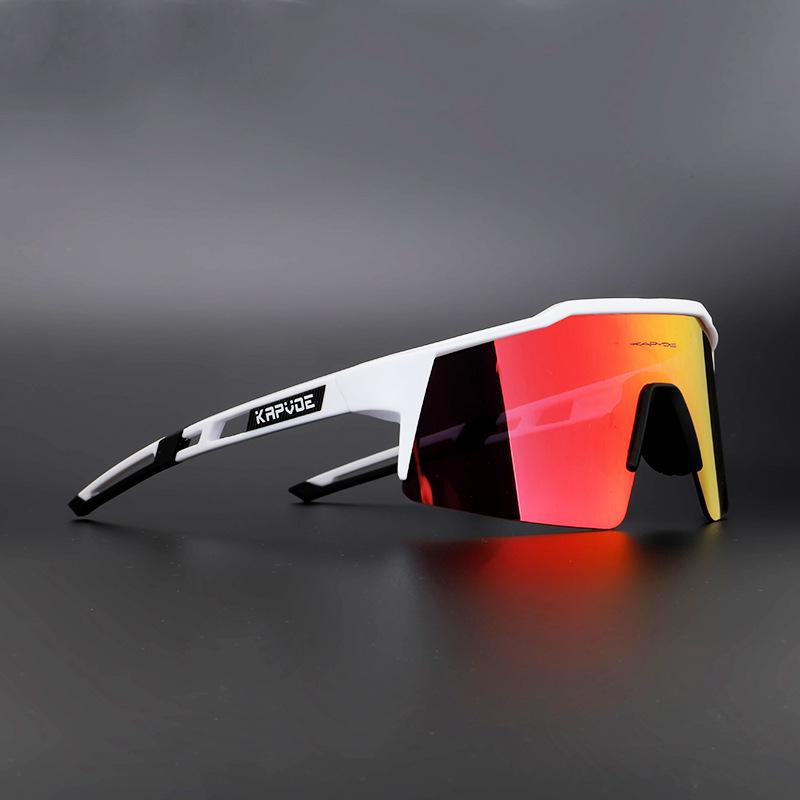 Kapvoe Polarized Cycling Sunglasses Windproof Mountain Bike Sports Glasses