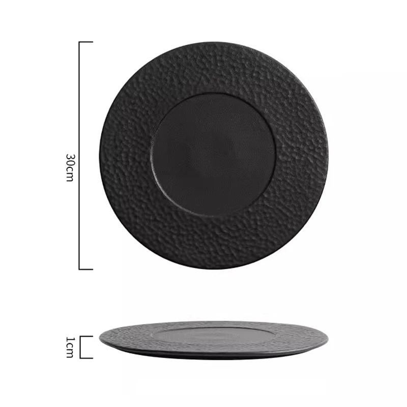 Matte Ceramic Flat Plate Serving Plate Steak Plate Pasta Dish Dessert Dish Sushi Dish Molecular Cuisine Restaurant Tableware