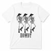 Dancing Skeleton Cowboy T-Shirt Howdy Western Country Graphic Tee