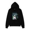 Genshin Impact Xiao Kapüşonlu Üniseks Polar Sweatshirt Anime Karakter Baskılı Sonbahar Kış Kazak