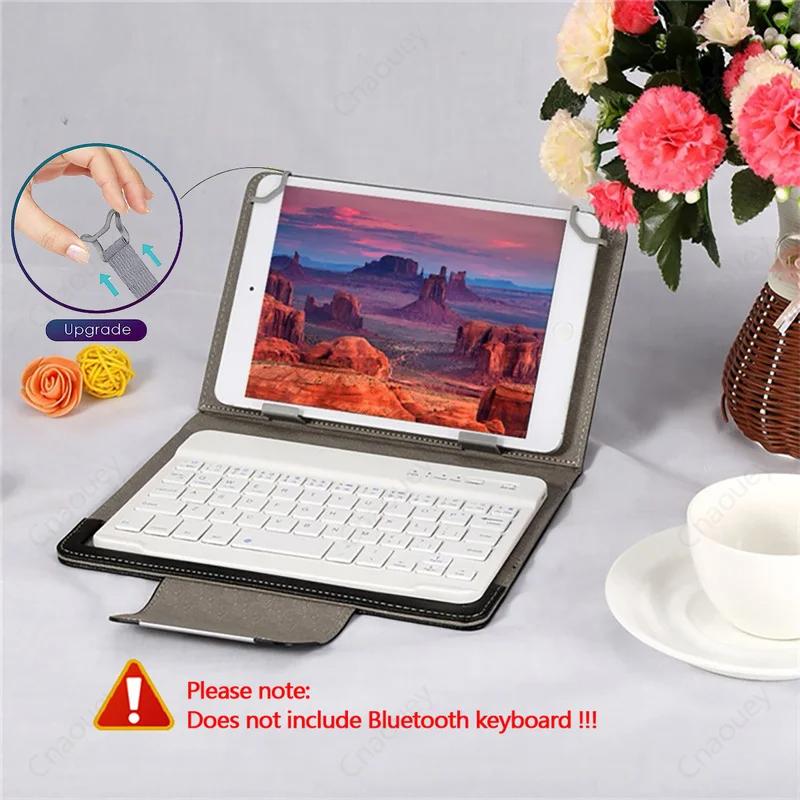 Universal Folio Case for 7-10.1in Tablet PU Leather Stand Protective Cover Hard PC Back for iPad, Samsung, Huawei, Lenovo, Android