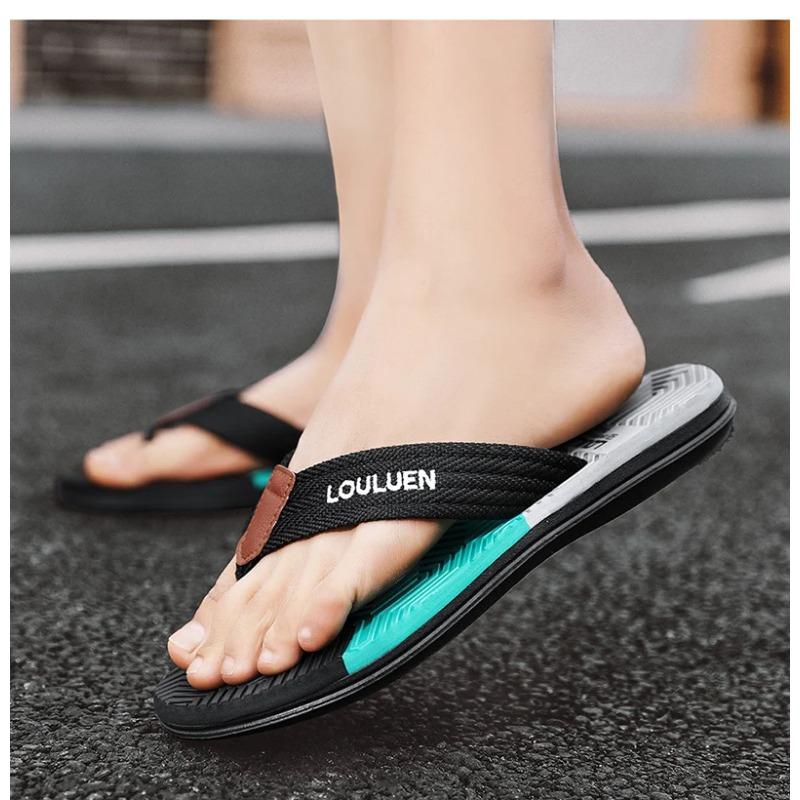 1 Pair High Quality Hot Sale Men Flip Flops Summer Beach Flip Flops Men Fashion Breathable Casual Beach Men Slippers Summer Outdoor