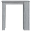 Vidaxl Bartisch mit Regalen, Sonoma Eiche Grau, 102X50X103,5 Cm