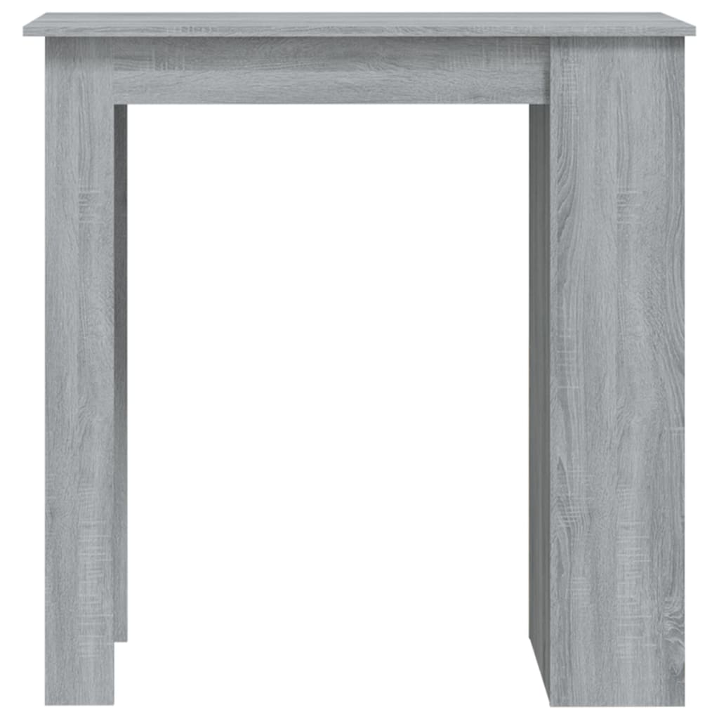 Vidaxl Bartisch mit Regalen, Sonoma Eiche Grau, 102X50X103,5 Cm