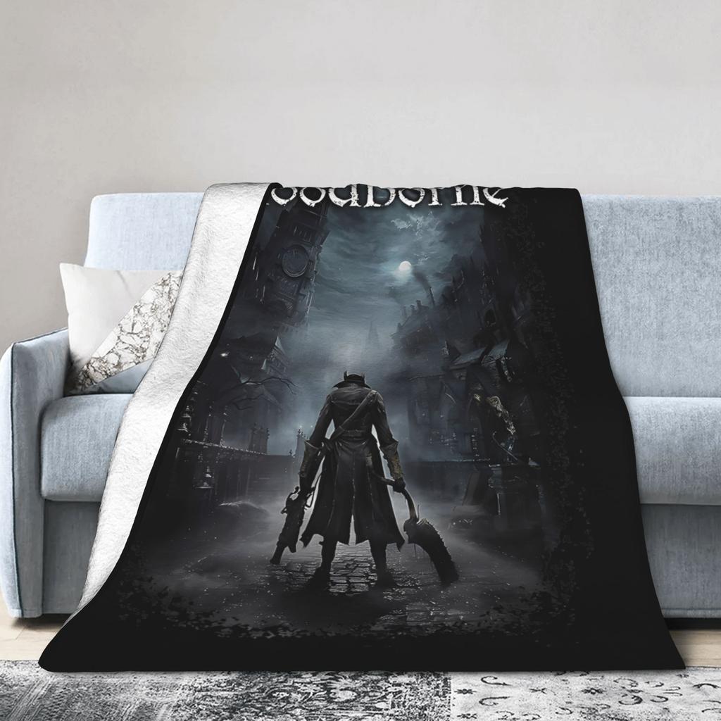 Bloodborne Dark Souls Blanket Fleece All Season Multifunction Super Soft Throw Blankets for Home Outdoor Bedding Throws