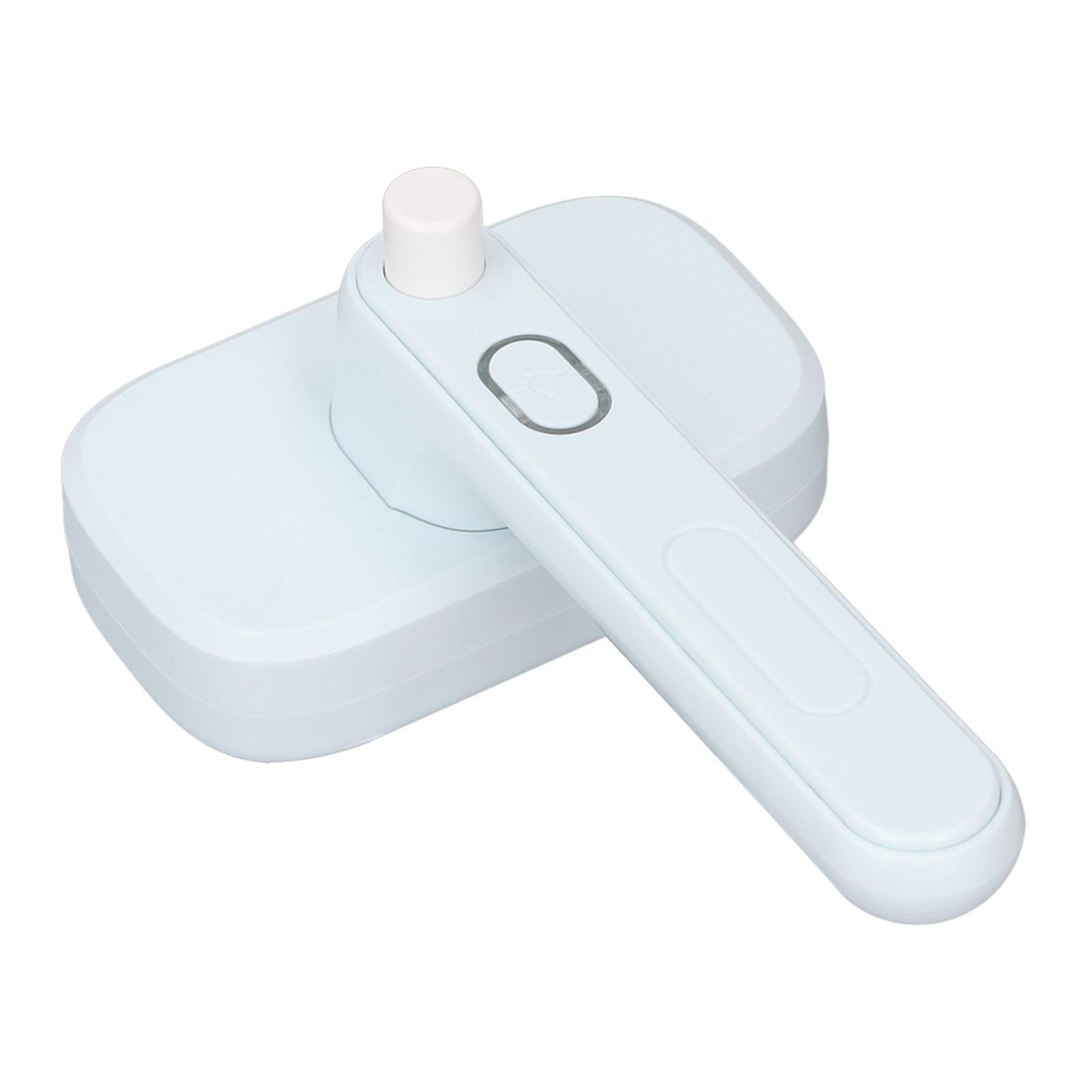 

Pet Shedding Brush Self Cleaning Negative Ion Pin Comb Teeth Massage Effect Pet Grooming Hair Removal Brush for Cat Dog синій