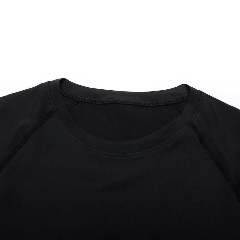 Herren Kompressions T-Shirt Fitnessstudio Fitness Training Laufen Schnelltrocknend Mode Sport Sommer Bequem Dehnbar Feuchtigkeitsableitend Enganliegend