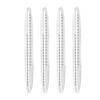 4Pcs Shock-Absorbing Design  Black White Silica Gel Car Crash Strip  Transparent for Most Vehicles