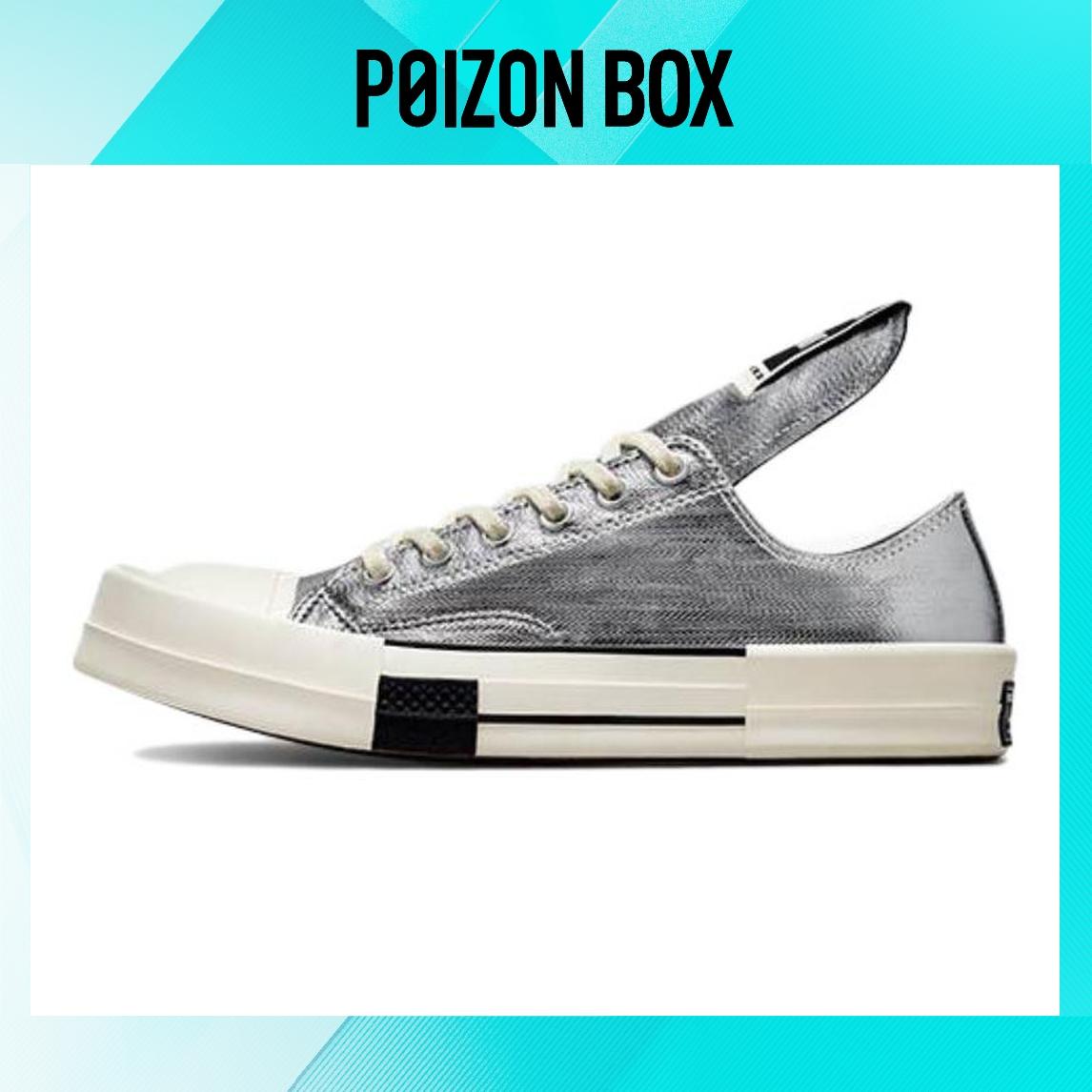 

кеды Rick Owens DRKSHDW x Converse TURBODRK Chuck Taylor All-Star 70 Ox Silver White A01292C