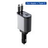 100W Dual USB Super Fast Car Charger 4 In 1 USB Car Charge Scalable Cable Interface Vehicle Supplies Car Adapter for iOS Type C