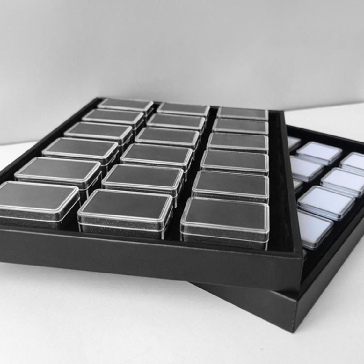 Jewelry and Gemstones Storage Box 18 Compartments Organiser for Diamonds Beads and Collectibles with Foam Padding