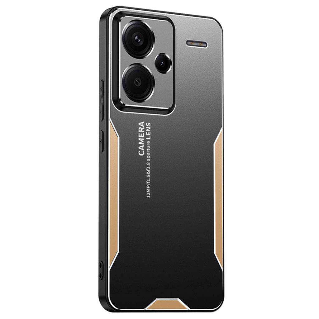 Für Xiaomi Redmi Note 13 Pro+ 5G Hülle Aluminiumlegierung+TPU+PC Airbag-Schutz Schutzhülle mit Objektivabdeckung