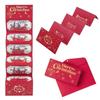 6 Slots Christmas Surprise Money Holder Snowman Christmas Red Envelop