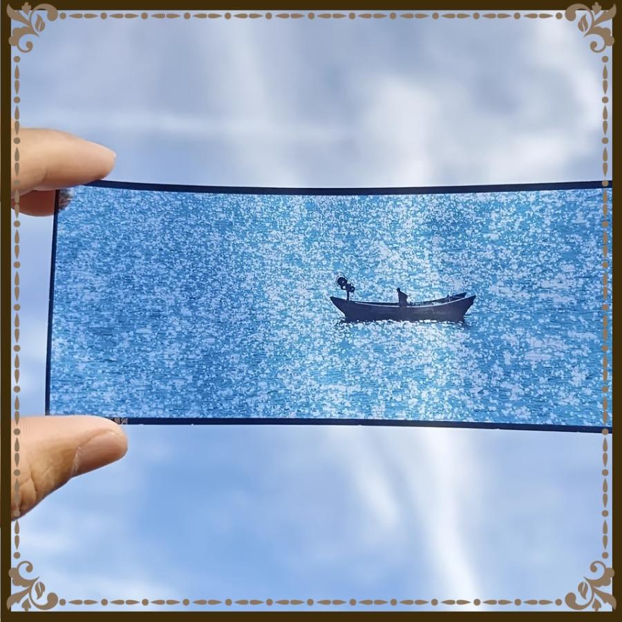 Blue Ocean Creative Bookmarks, Highly Attractive Translucent Bookmarks with Light And Shadow Effects