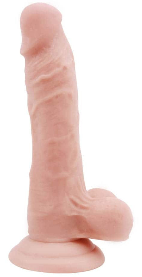 Realistic Dildo Flatterer 14 X 4 Cm Flesh - T-Skin Real - Realistic Dildos