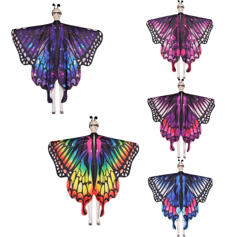 Sweet Dada New Arrival Butterfly Cape In Polyester For Cosplay And Dance Available In Multiple Colors Characters)