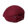 European And American Temperament Wool Beret Women'S Bow Mesh Rhinestone Stewardess Hat Elegant Styling Felt Top Hat