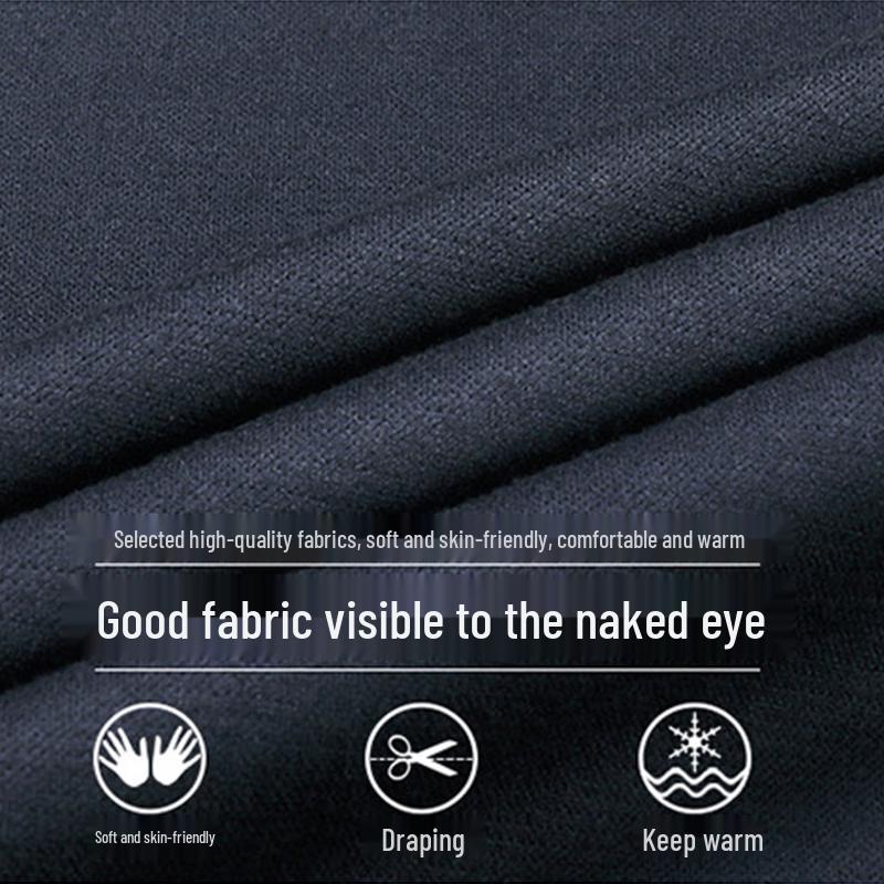 Luomeng Men's BY1830 Fleece-Lined Winter Sweatshirt