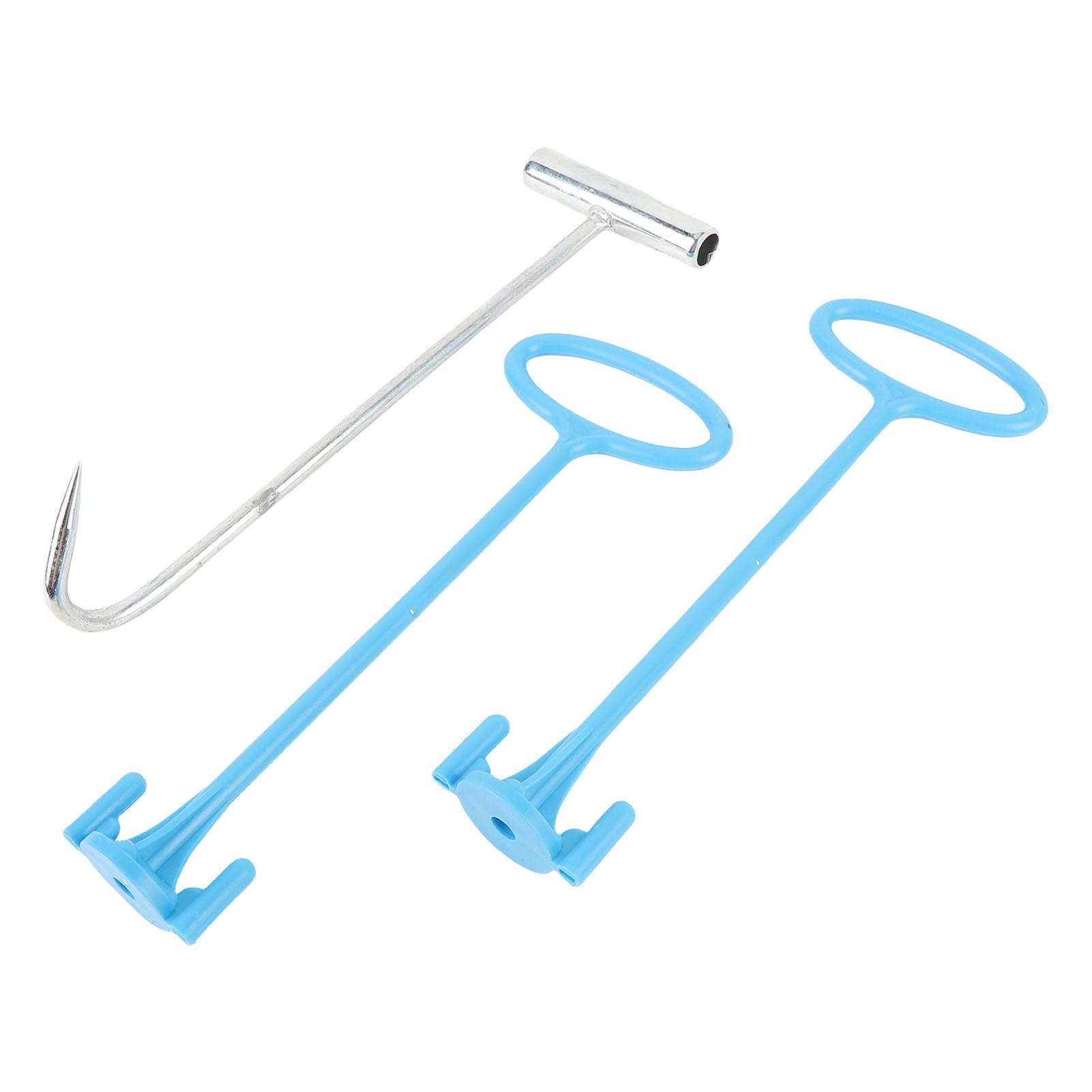 

Pool Skimmer Basket Handle Hook Set Swimming Pool Basket Lifting Hook Pool Cleaning Accessory