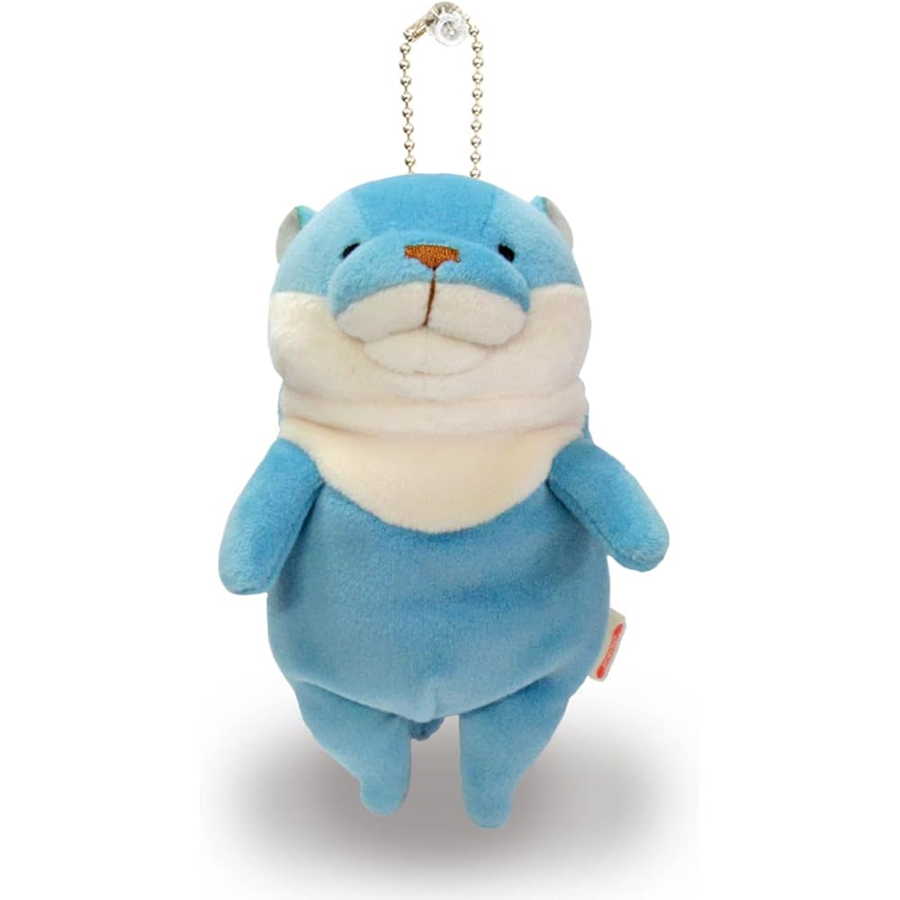 Shinada Global Mochi Series Blueberry Otter Plush Toy Mini 7x5x14cm Animal MOKW-0088BB