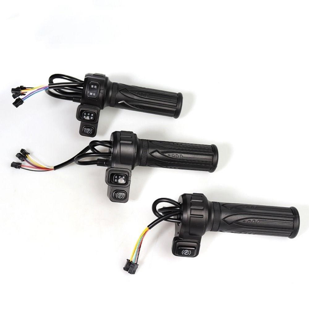 Black Electric Vehicle Handlebar Multistyles E-Bike Twist Throttle Reverse Switch Accessories